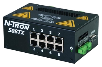 Red Lion N-Tron 8 Port Industrial Ethernet Switch - 508TX-A