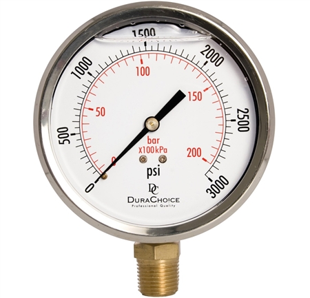 DuraChoice PB405L-K03 Pressure Gauge, 4