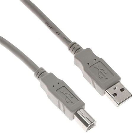 Mencom USBAB-06 PIC Cable, USB Form A to Form B, 6 Feet